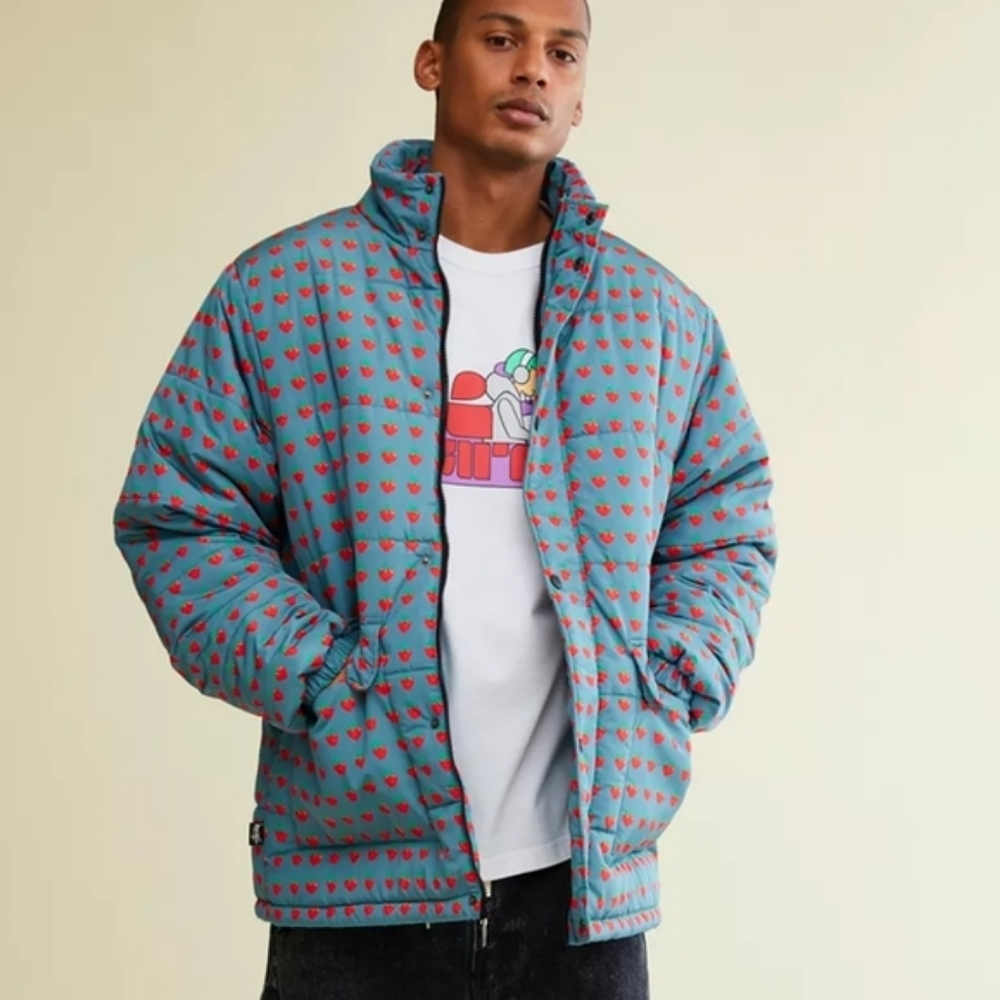 Urban Outfitters M/SF/T Berry Puffer Jacket